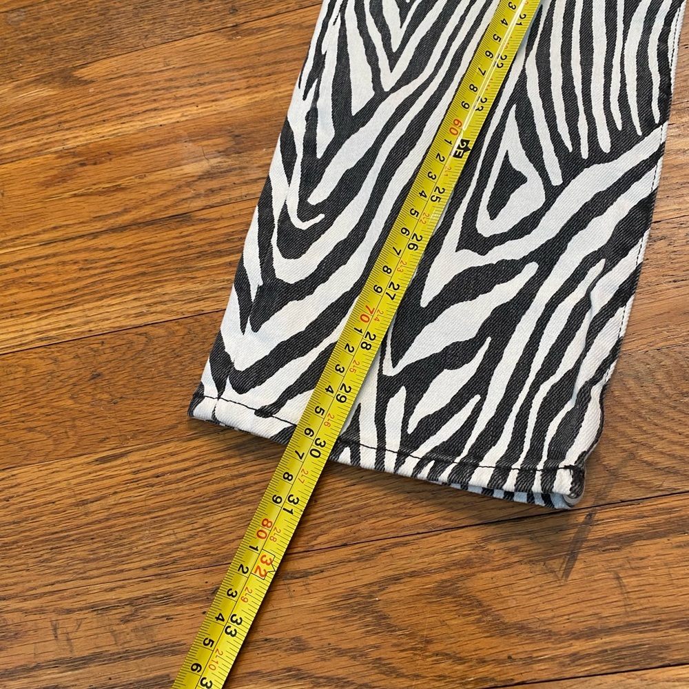 FRAME Denim Le High Straight Zebra Print Jeans – Size 25 - Picture 5 of 9